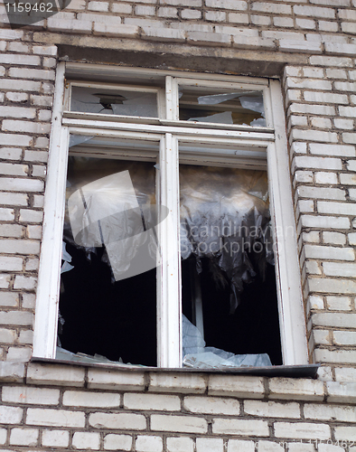 Image of Broken Glass Window