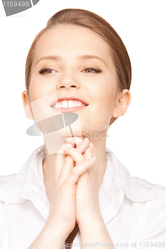 Image of calm and friendly woman