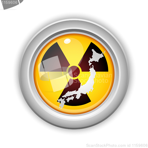 Image of Japan Nuclear Disaster Yellow Button