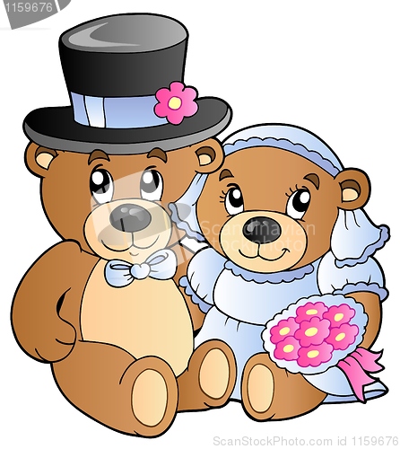 Image of Wedding teddy bears