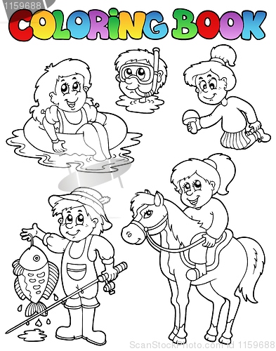 Image of Coloring book with kids activities