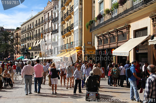 Image of Crowded street, Valencia