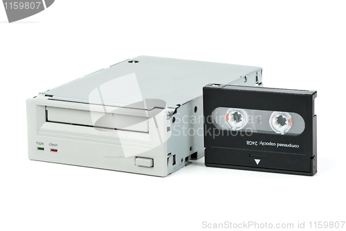 Image of Internal tape drive unit and cassette