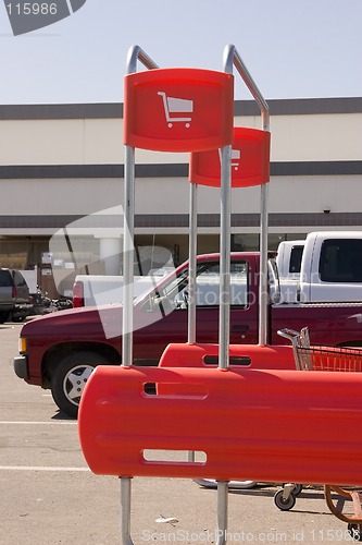 Image of Shopping Cart Return Signs