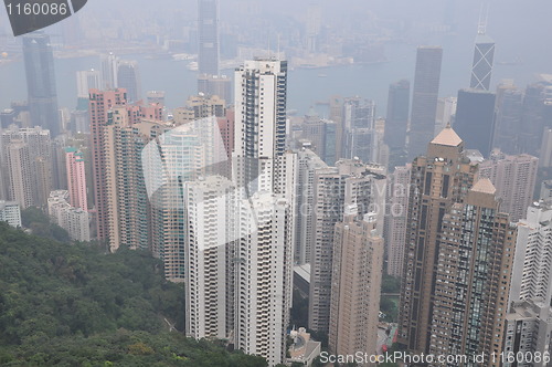 Image of Aerial View of Hong Kong