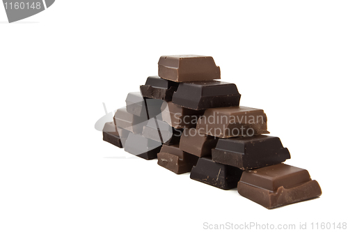 Image of Chocolate pyramide from the side