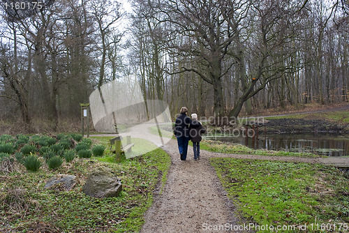 Image of Grandmother and grandson