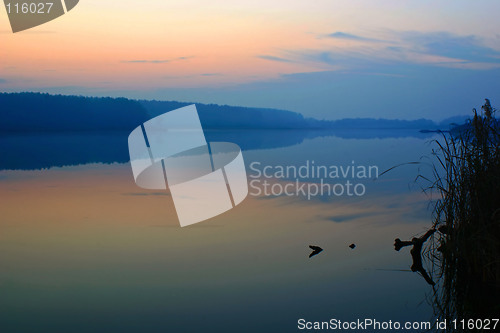 Image of sunset reflection