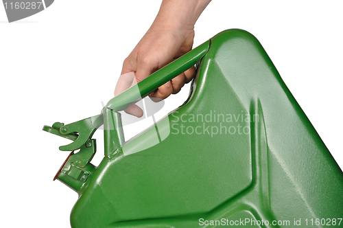 Image of Hand with Jerrycan