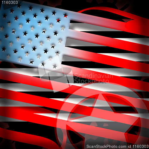 Image of American flag styled background