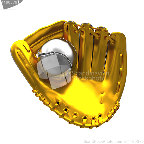 Image of golden mitt