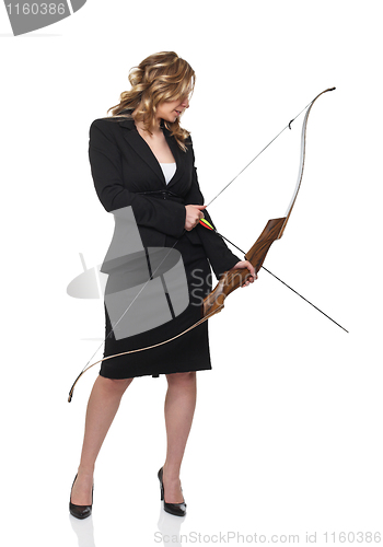 Image of businesswoman with bow