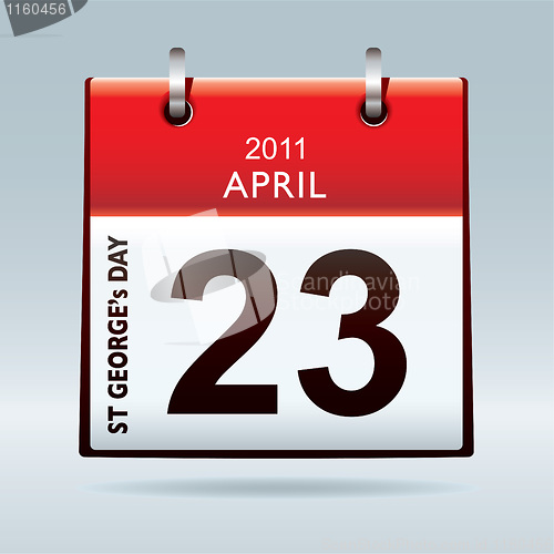 Image of st Georges day calendar icon