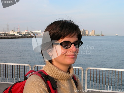 Image of Girl in the port