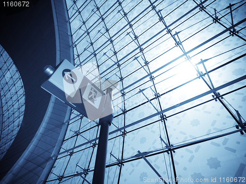 Image of Airport exit sign