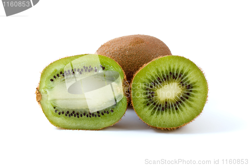 Image of Whole kiwi and slices