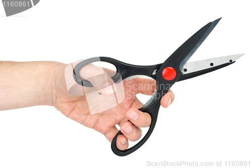 Image of Hand with scissors