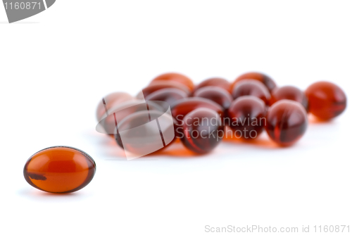 Image of Lecithin capsules closeup