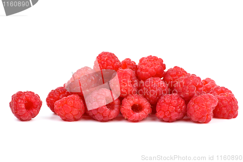 Image of Small pile of raspberries