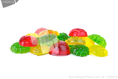 Image of Some different colored fruit jellies
