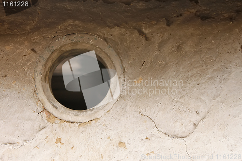 Image of Ventilation hole on the old wall