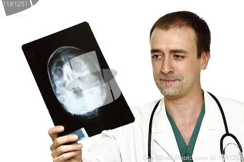Image of doctor and x-ray