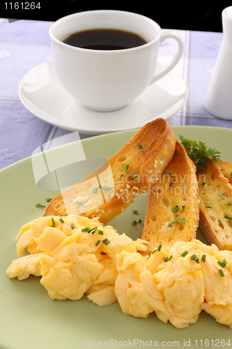 Image of Scrambled Eggs And Coffee