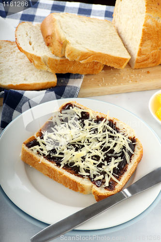 Image of Vegemite And Cheese Sandwich