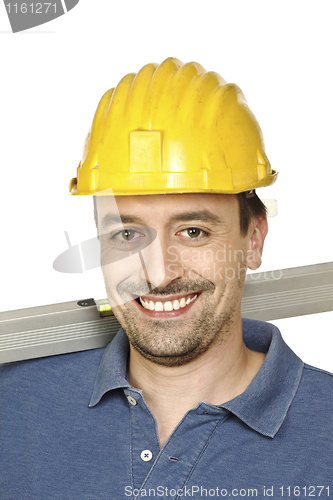 Image of smiling confident manual worker