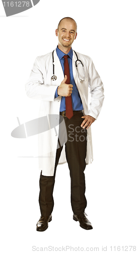 Image of positive young doctor