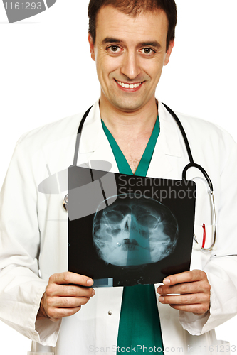 Image of xray and doctor