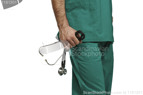 Image of detail of doctor