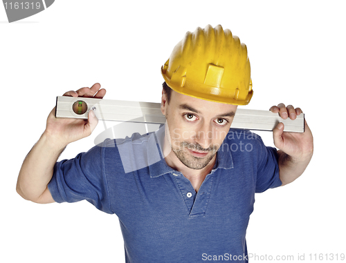 Image of manual worker closeup