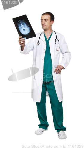 Image of xray and doctor