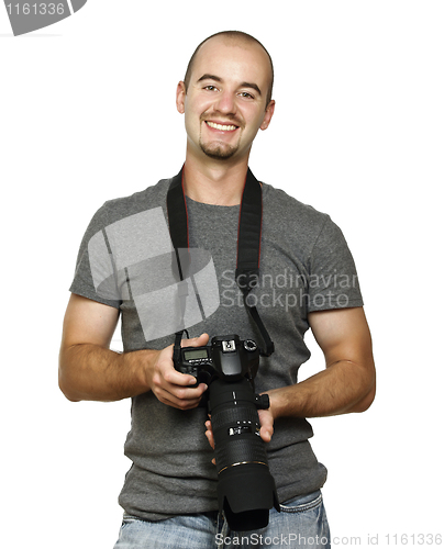 Image of smiling photographer