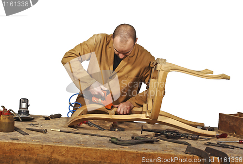 Image of carpenter at work