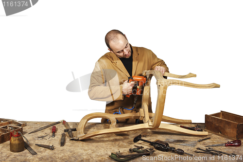 Image of carpenter at work