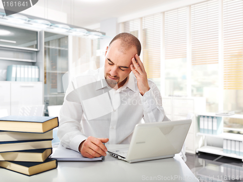 Image of stressed worker