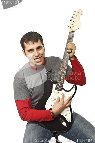 Image of  Portrait of a man with guitar