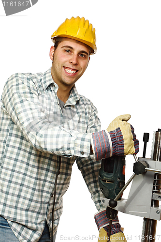Image of smiling handyman