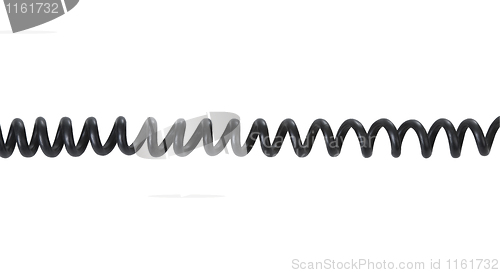 Image of Telephone cord isolated on white with clipping path