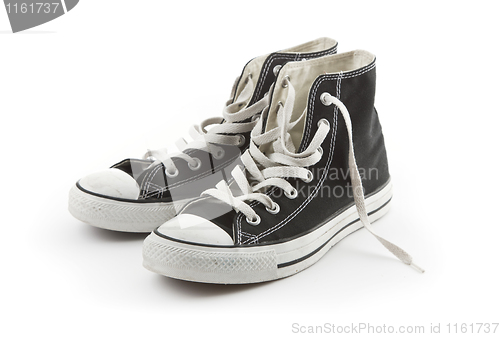 Image of Pair of canvas sneakers isolated