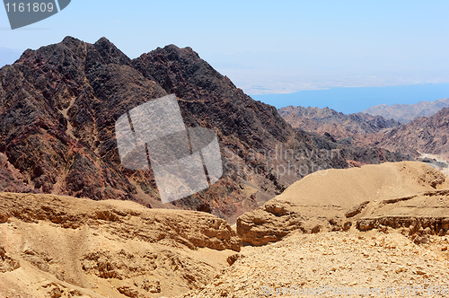 Image of Mountains in the south of Israel, down to the Red Sea 