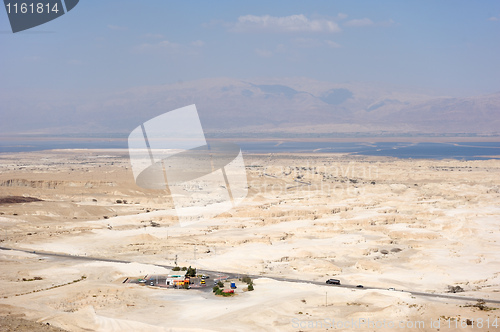 Image of View of the Dead Sea valley