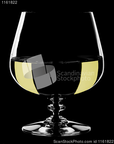 Image of glass wine goblet, isolated.