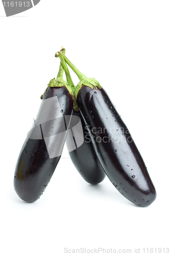 Image of Three aubergines