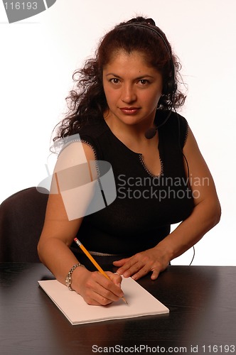 Image of woman in office