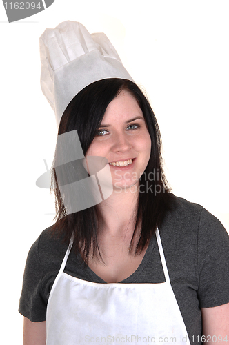 Image of Portrait of a cook girl.