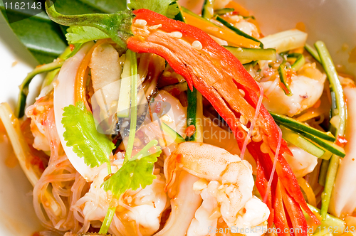 Image of fresh seafood thai salad