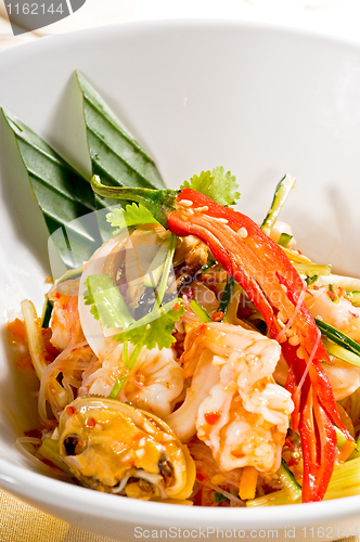 Image of fresh seafood thai salad